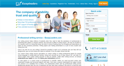Desktop Screenshot of essayleaders.com
